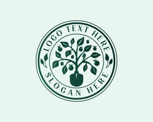 Tomato - Landscaping Garden Shovel logo design