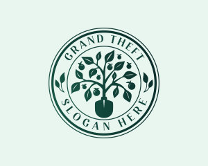 Gardener - Landscaping Garden Shovel logo design