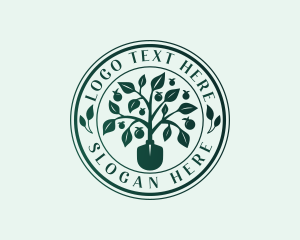 Fruit - Landscaping Garden Shovel logo design