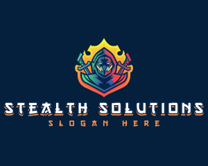 Stealth Ninja Assassin logo design