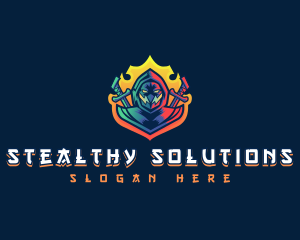 Stealth Ninja Assassin logo design