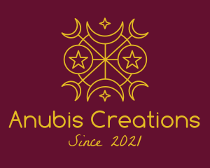 Gold Celestial Astrology  logo design