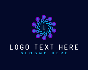Technology - Cyber Technology Circuit logo design