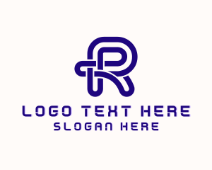 Expert - Expert Digital Letter R logo design