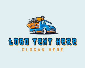 Food Trailer - Noodles Street Food logo design