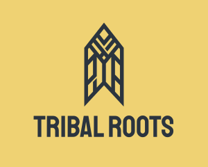 Tribal Arrow Pencil  logo design