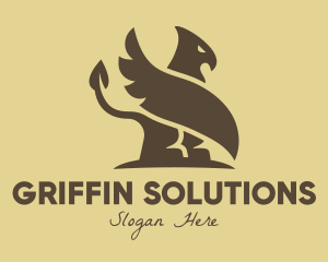 Griffin - Brown Egyptian Griffin logo design