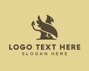 Legendary - Brown Egyptian Griffin logo design