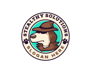 Detective Pet Dog logo design