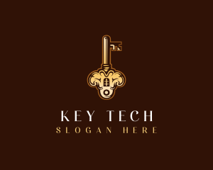 Apartment Key Lock logo design