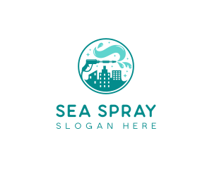 City Cleaning Pressure Washer logo design