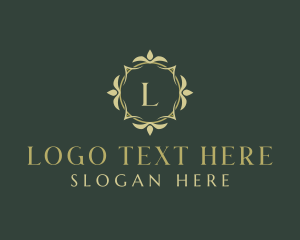 Insignia - Floral Ornamental Crest logo design