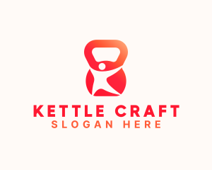 Kettle - Kettlebell Human Crossfit logo design