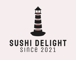 Light House Sushi logo design