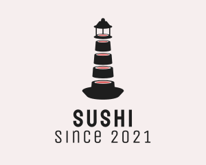 Light House Sushi logo design