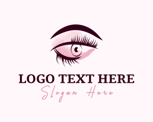 Eyeliner - Eyebrow Beauty Makeup logo design