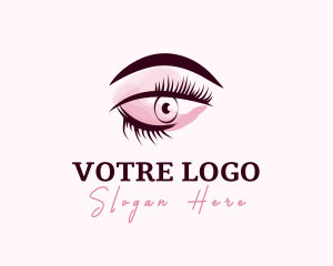 Girl - Eyebrow Beauty Makeup logo design