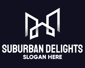 Suburban - Abstract Building House logo design