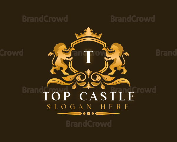 Lion Crest Crown Logo
