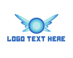 Angel - Generic Blue Wings logo design