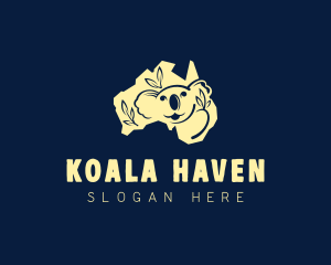 Koala Australia Wildlife logo design