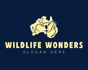 Koala Australia Wildlife logo design