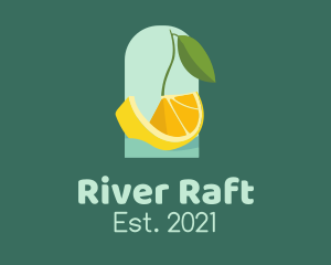 Raft - Orange Citrus Boat logo design