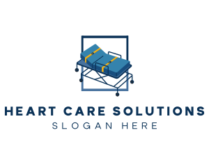 Medical Gurney Stretcher logo design