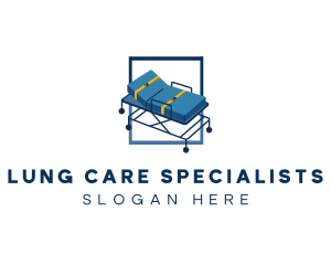 Medical Gurney Stretcher logo design