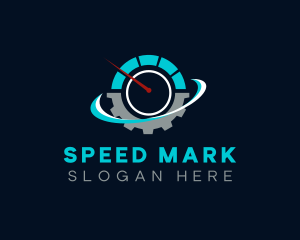 Speed Meter Cog Tire logo design