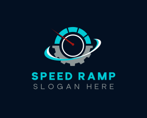 Speed Meter Cog Tire logo design