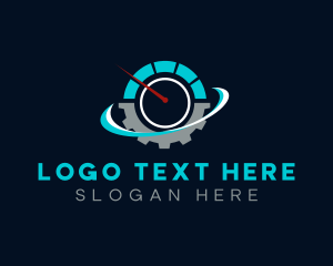 Fast - Speed Meter Cog Tire logo design