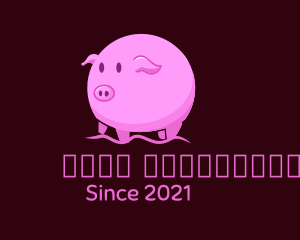 Livestock - Cute Round Piglet logo design