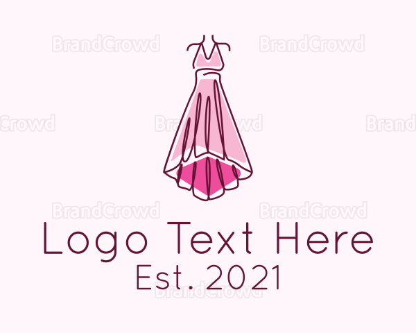 Pink Elegant Dress Logo