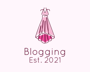 Laundry - Pink Elegant Dress logo design