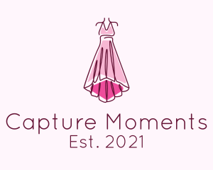 Dress - Pink Elegant Dress logo design