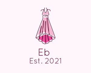 Fashion Show - Pink Elegant Dress logo design