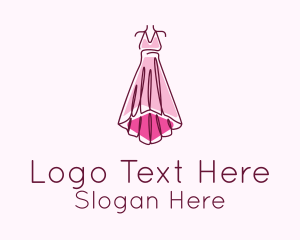 Pink Elegant Dress Logo