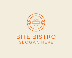 Fast Food Burger Hamburger logo design