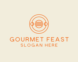 Feast - Fast Food Burger Hamburger logo design