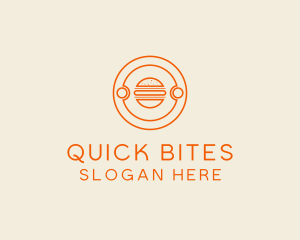 Fast Food - Fast Food Burger Hamburger logo design