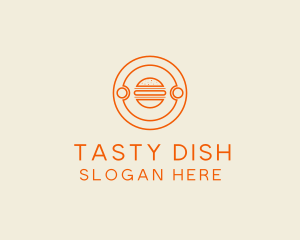 Fast Food Burger Hamburger logo design