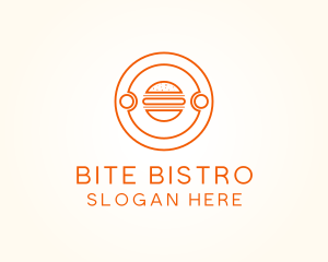 Fast Food Burger Hamburger logo design