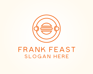 Fast Food Burger Hamburger logo design