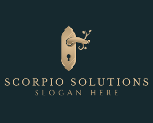 Elegant Door Knob logo design