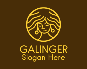 Golden Female Salon  Logo