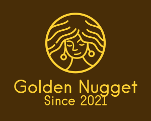 Golden Female Salon  logo design