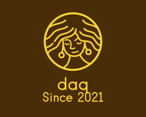 Hairdresser - Golden Female Salon logo design
