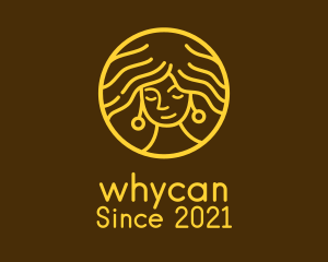 Female - Golden Female Salon logo design