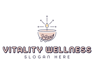 Candlelight  Wellness Souvenir logo design